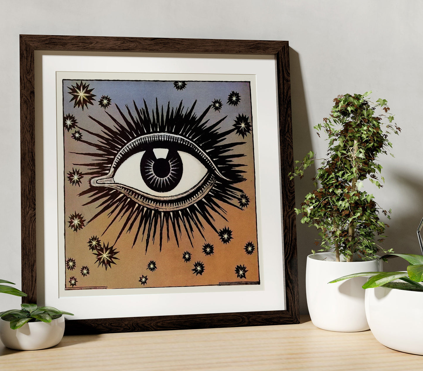 The All-Seeing Eye Print, Eye of Providence Poster, Eye of Horus Art Print (No Frame)