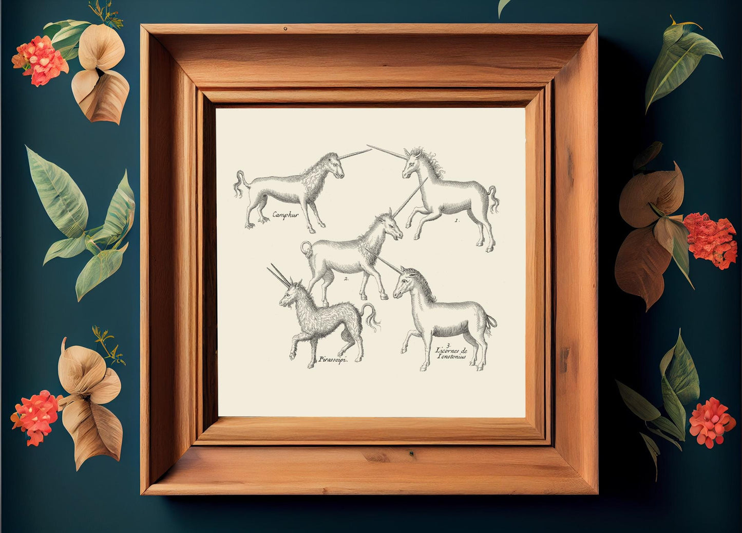 Unicorn illustrations - Minimalist Illustration - Unicorn Art Print (No Frame)