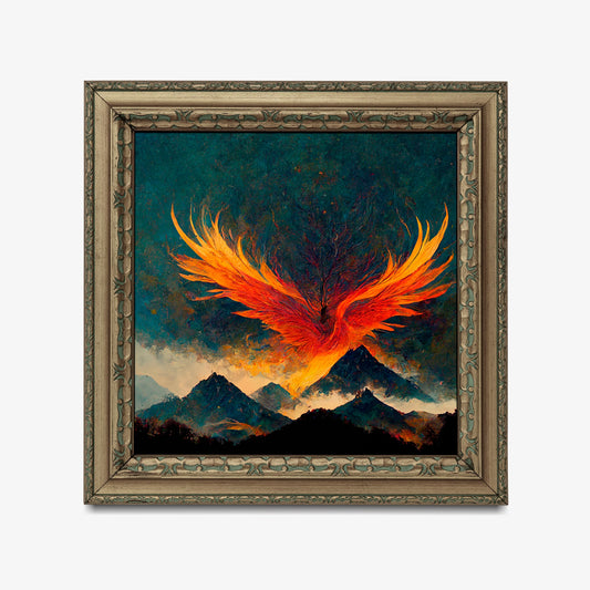 Phoenix Rising Painting - Art Print - For Your Sacred Space