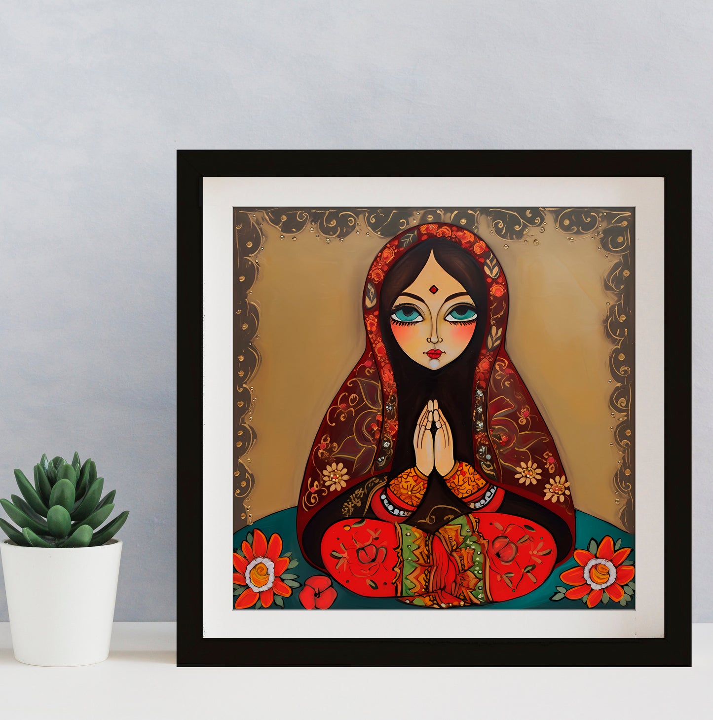 Russian Egg Doll Painting - Russian Doll Goddess - painted matroshkya