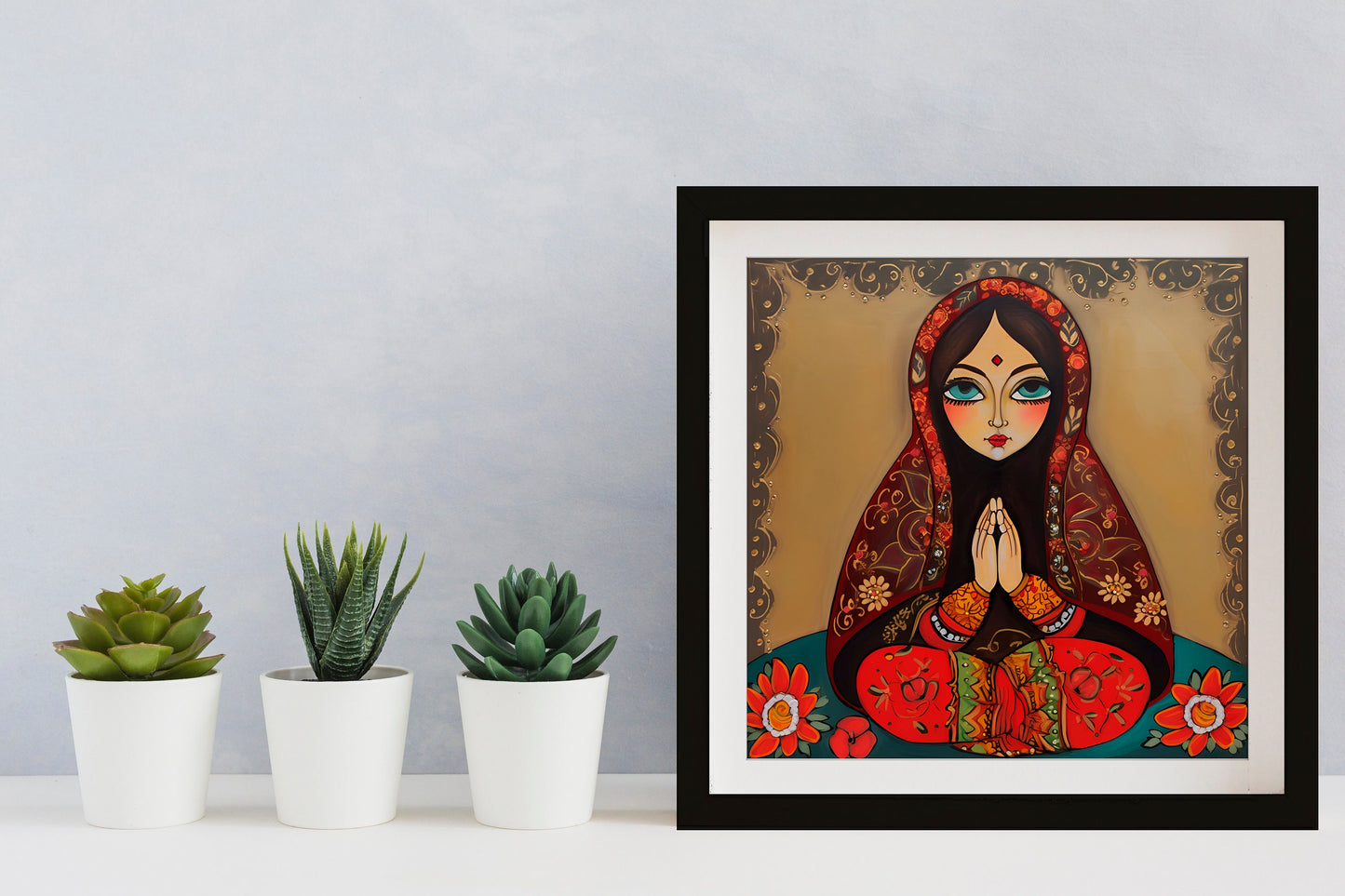 Russian Egg Doll Painting - Russian Doll Goddess - painted matroshkya