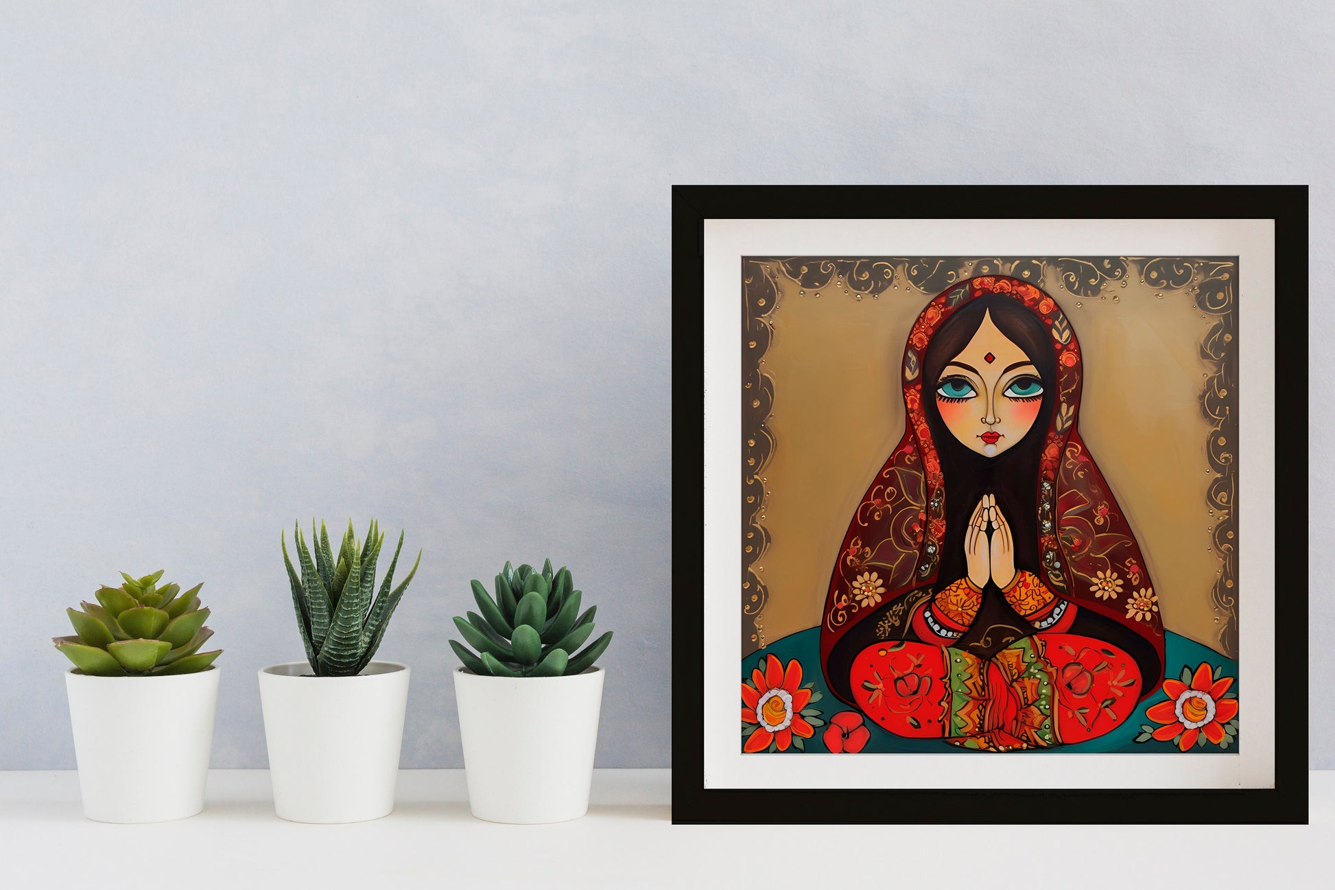 Russian Egg Doll Painting - Russian Doll Goddess - painted matroshkya