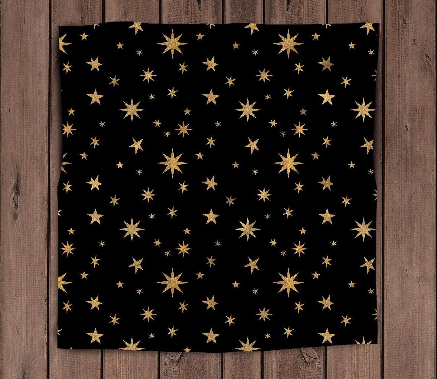 Tarot Altar Cloth - Black and Gold Stars - Cotton option - Velvet Altar Cloth