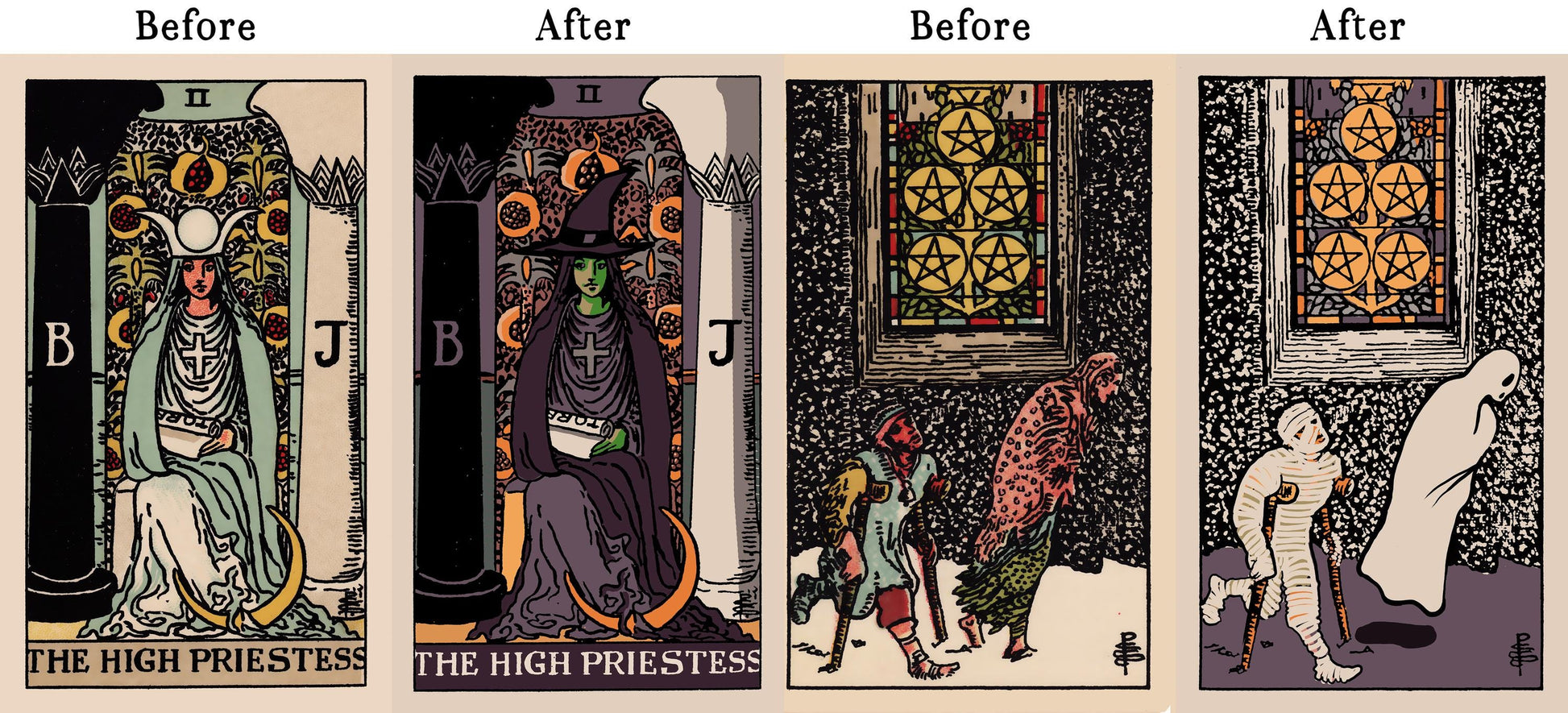 RWS Halloween Tarot Deck
