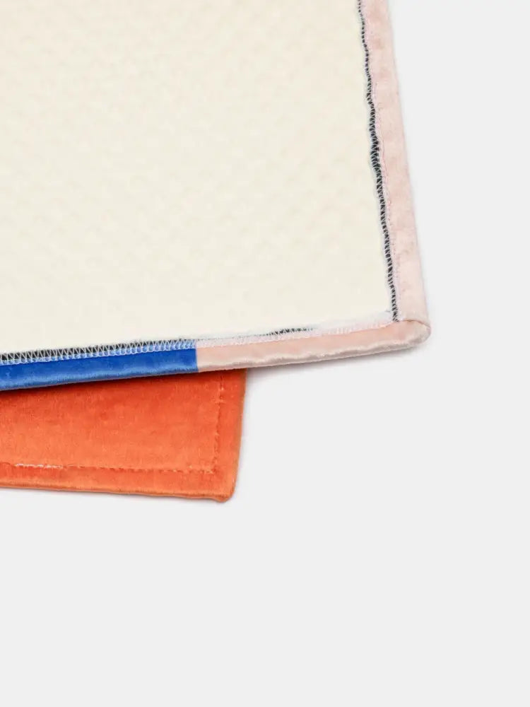 Nouveau Rug Woman Kissing Moon Marbled Velvet With Fringe by My Store