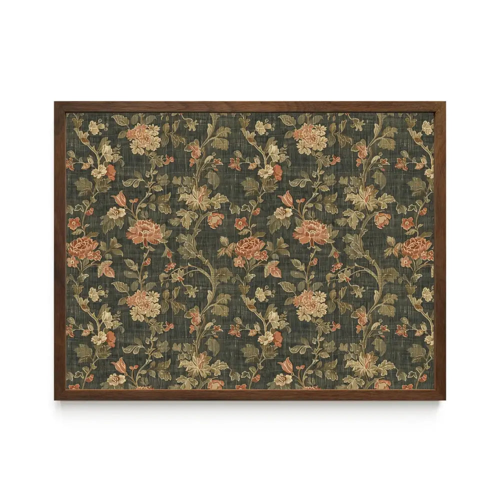Olive Green Art Nouveau Framed Wall Art