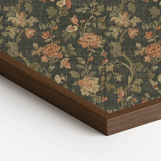 Olive Green Art Nouveau Framed Wall Art