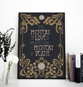 Oscar Wilde Quote Art Poster Navy and Gold Salome Poem by DesignBohemian