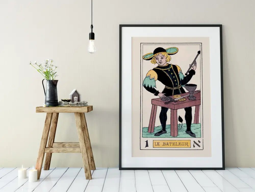 Oswald Wirth The Magician Tarot Card Print No Frame Poster Wall Art Gift For Collectors And Spiritual Decor by My Store