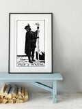 Page Of Wands Tarot Card Print From Green Menagerie Deck Limited Edition Poster Art For Wall Decor by My Store