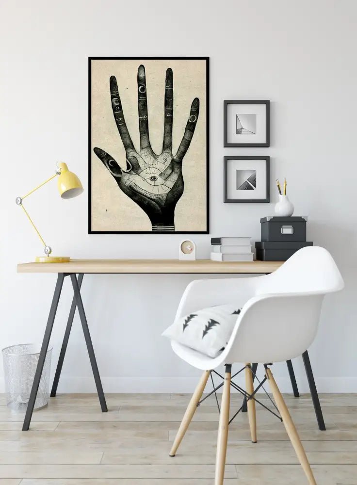 Palmistry Print Hand Of Glory Divination Art Poster Unframed Premium Giclee Wall Decor by My Store