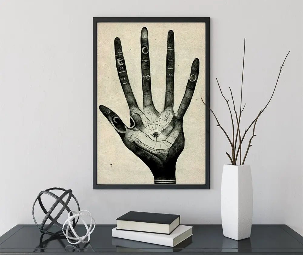Palmistry Print Hand Of Glory Divination Art Poster Unframed Premium Giclee Wall Decor by My Store