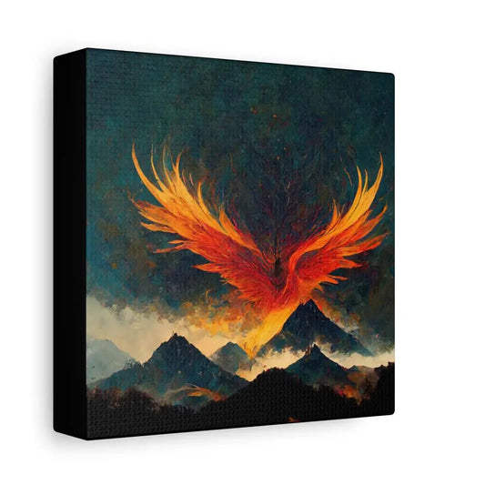 Phoenix Rising Canvas Print: Inspirational Wall Art by DesignBohemian