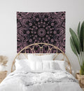Pink Mandala Tapestry Mandala Wall Hanging Boho Home Decor psychedelic tapestry by DesignBohemian