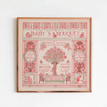 Pink Vintage Art Nouveau Nursery Wall Art Print By Walter Crane For Elegant Home Decor by My Store