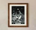 Pisces Astrological Sign Poster Mid Century Modern Art by My Store