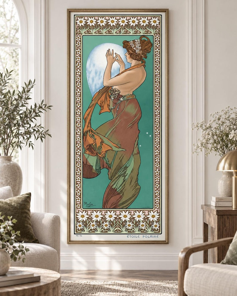 Alphonse Mucha Étoile Polaire Print – Long Art Nouveau Poster