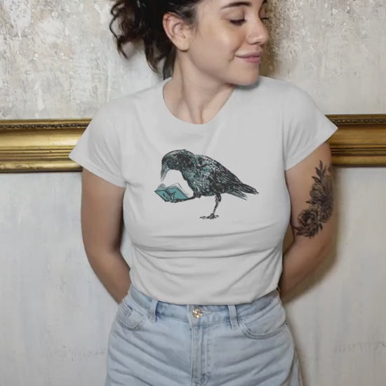 Raven Shirt - Crow Shirt - Spirit Animal - Crow Reading - Women's Favorite Tee