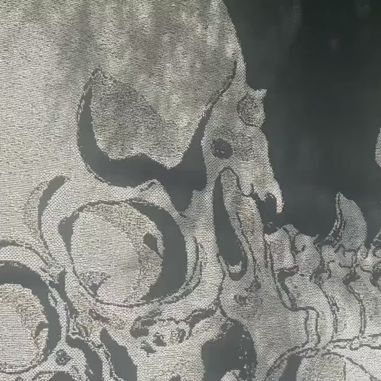 Woven Cotton Blanket - The Witch And The Skeleton Spectre