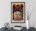 Printagrams The Lovers Tarot Card Print Bi Racial Lovers Black Man White Woman Poster No Frame by My Store
