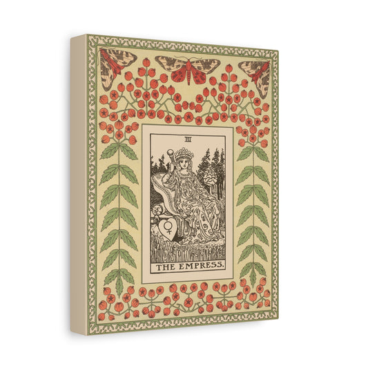 The Empress Canvas Print - Art Nouveau Empress Tarot Card - Stretched Canvas