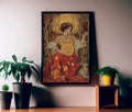 Queen Of Pentacles Tarot Card Print Eclectic Poster by My Store