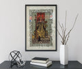 Queen of Wands Tarot Card Print Stunning Art Poster by My Store