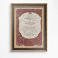 Rumi Poem Poster Bohemian Wall Art Pink Beige by My Store