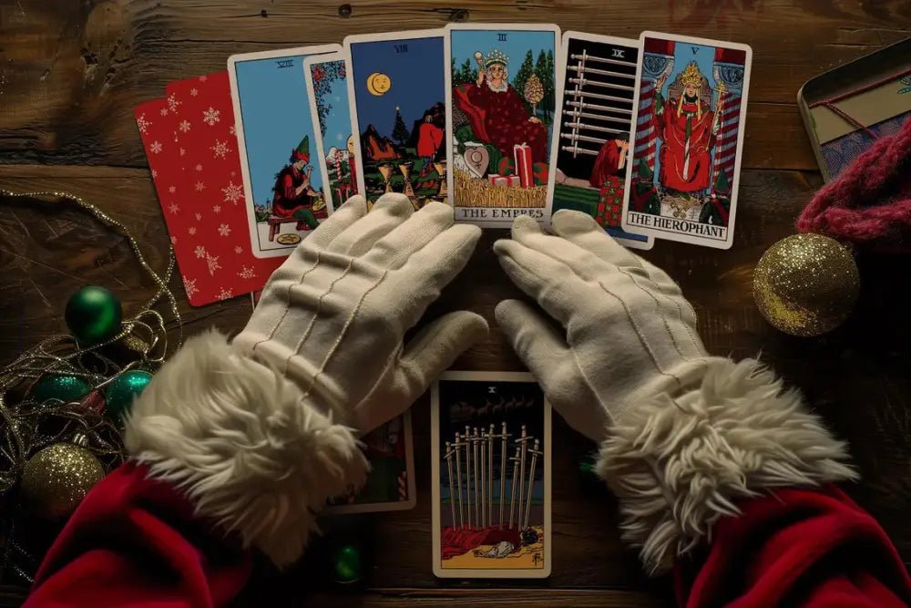 RWS Christmas Tarot Deck with 78 Cards and Box - DesignBohemian