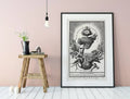 Sacred Heart IHS Print Poster No Frame Religious Wall Art For Catholic Home Office Decor Customizable by My Store