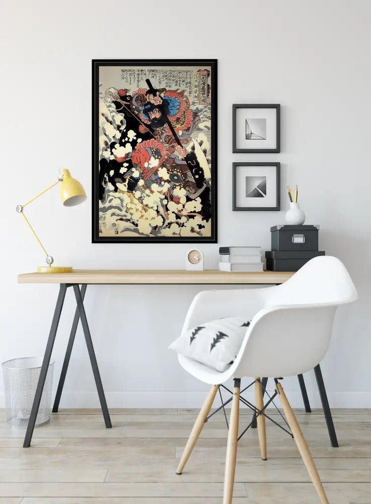 Samurai Poster Utagawa Kuniyoshi No Frame Print Art Decor Vintage Japanese Wall Art by My Store