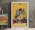 Seven Of Swords Tarot Card Print Poster Premium Wall Art by My Store