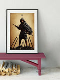 Seven of Wands Tarot Card Print From The Green Menagerie Deck Illustrated Artwork for Home Decor and Wall Art Poster by My Store