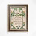 Shakespeare Poem Sonnet 18 Customizable Green Beige Love Art Print by My Store