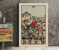Six Of Cups Tarot Card Print Poster No Frame by My Store