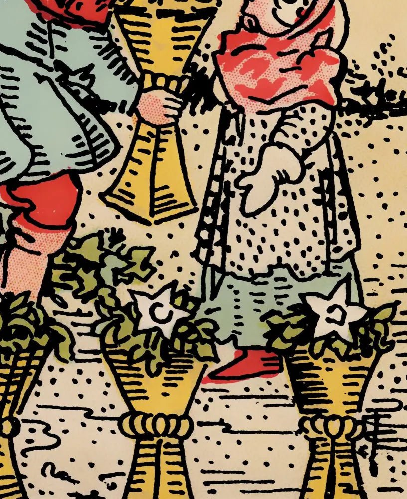 Six Of Cups Tarot Card Print Poster No Frame by My Store