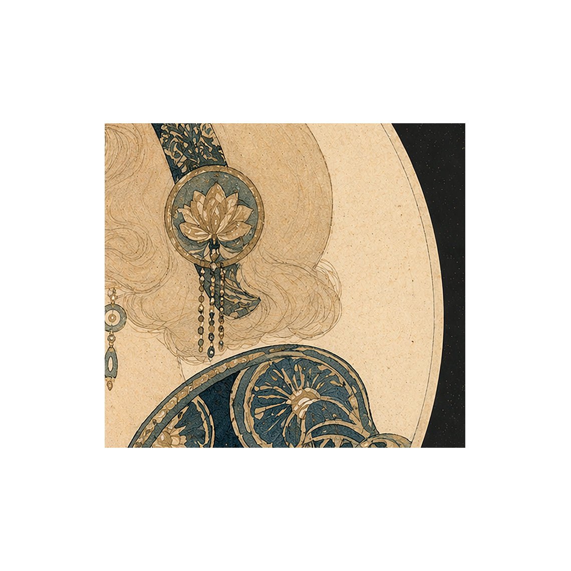 Art Deco Flapper Smoking – 1920s Paris Woman Vintage Style Print (Square) - DesignBohemian
