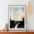 Song Of The Open Road Walt Whitman Print On Premium Archival Smooth Matte Fine Art Paper 230gsm by DesignBohemian