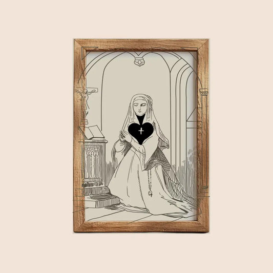 Spades Card Print Vintage Nun Nouveau Poster Art For Elegant Living Room Decor Collection by My Store