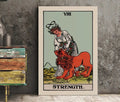Strength Tarot Card Print Blue Sky Poster No Frame by My Store