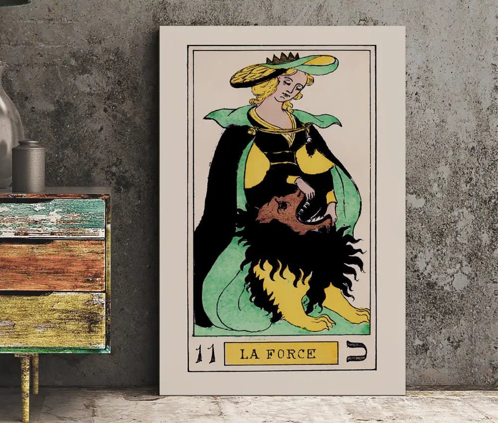 Strength Tarot Card Print No Frame Oswald Wirth Deck by My Store