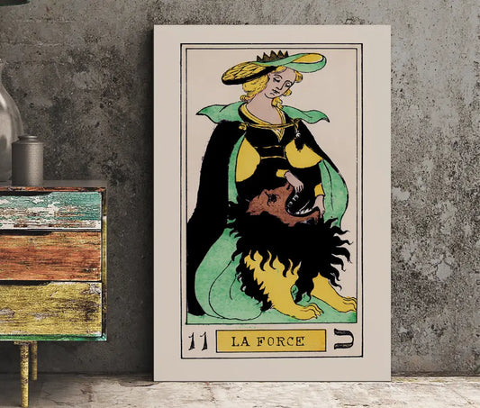 Strength Tarot Card Print No Frame Oswald Wirth Deck by My Store