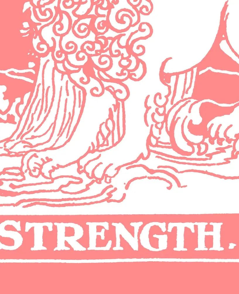 Strength Tarot Card Print The Strength Card Poster No Frame Elegant Wall Art Limited Edition by My Store