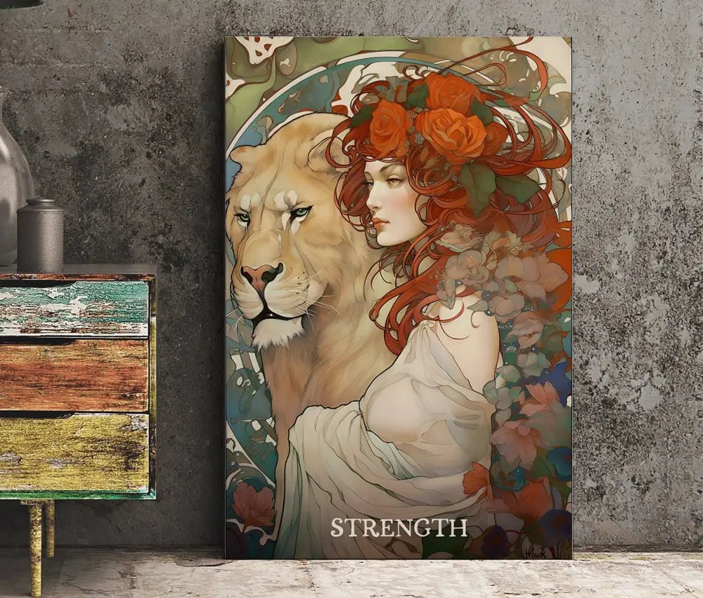 Strength Tarot Card Print Unframed Poster by My Store