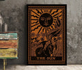 Sun Tarot Card Print Terracotta The Star Poster No Frame Elegant Wall Art for Home by My Store