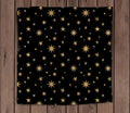 Tarot Altar Cloth Black Velvet Gold Stars by My Store