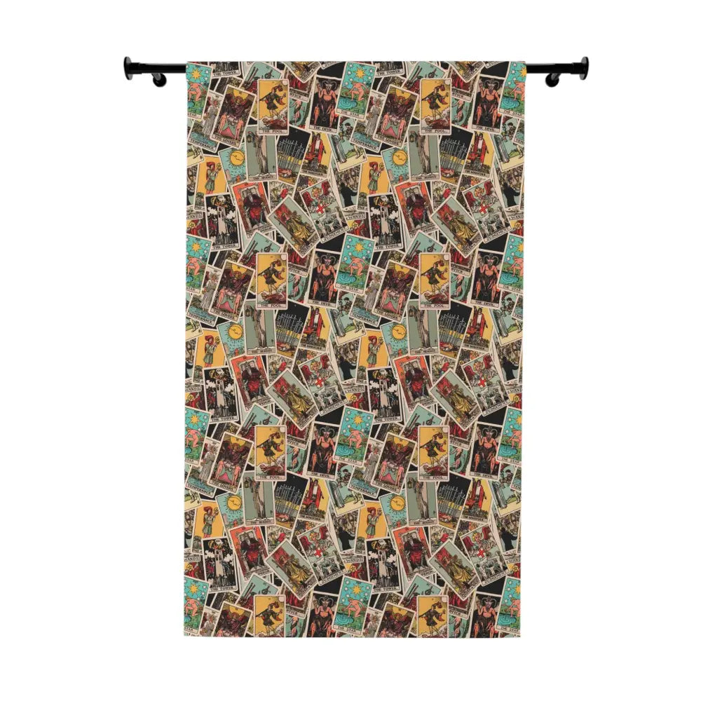 Tarot Card Curtains - Vintage-Inspired - Tarot Card Pattern - DesignBohemian