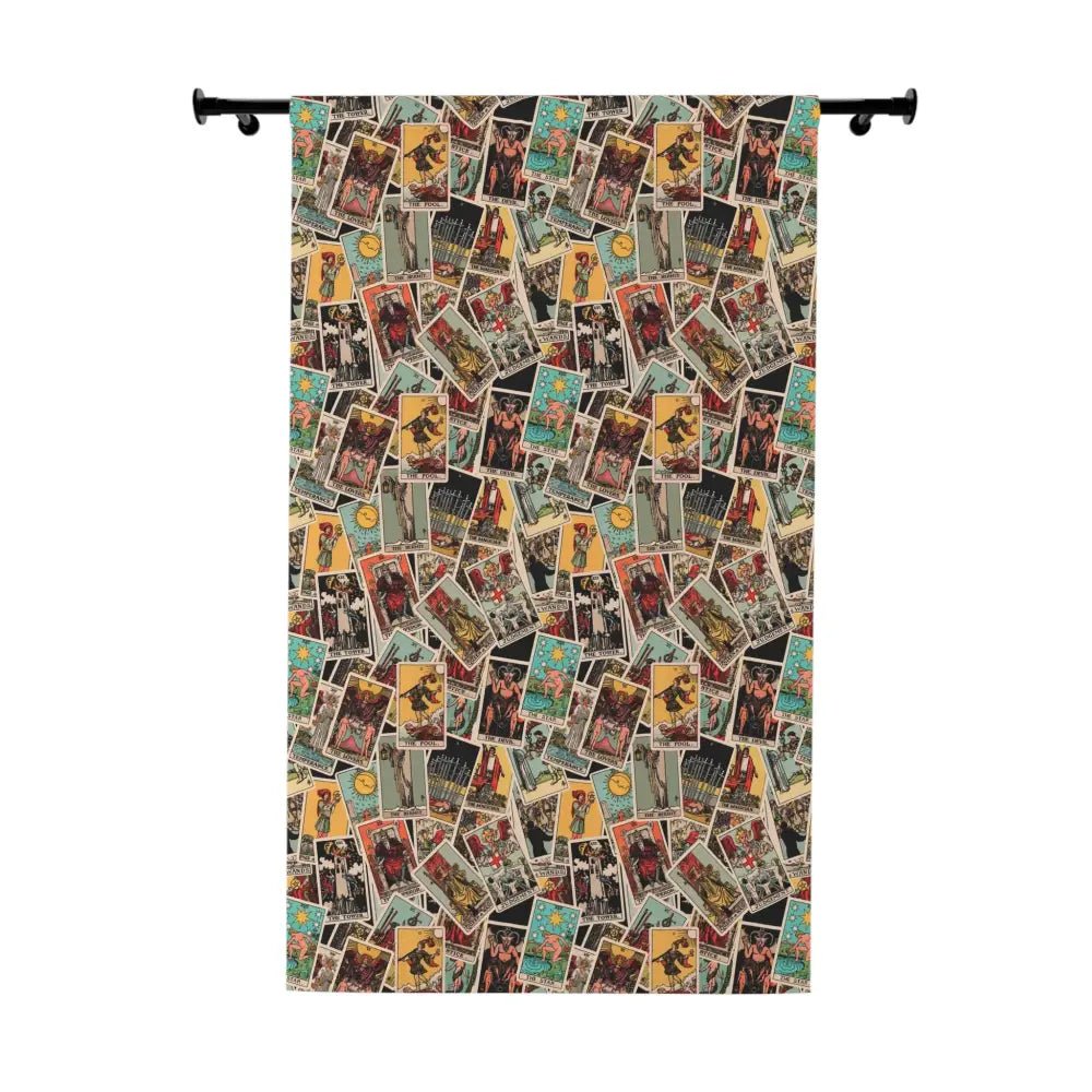 Tarot Card Curtains - Vintage-Inspired - Tarot Card Pattern - DesignBohemian