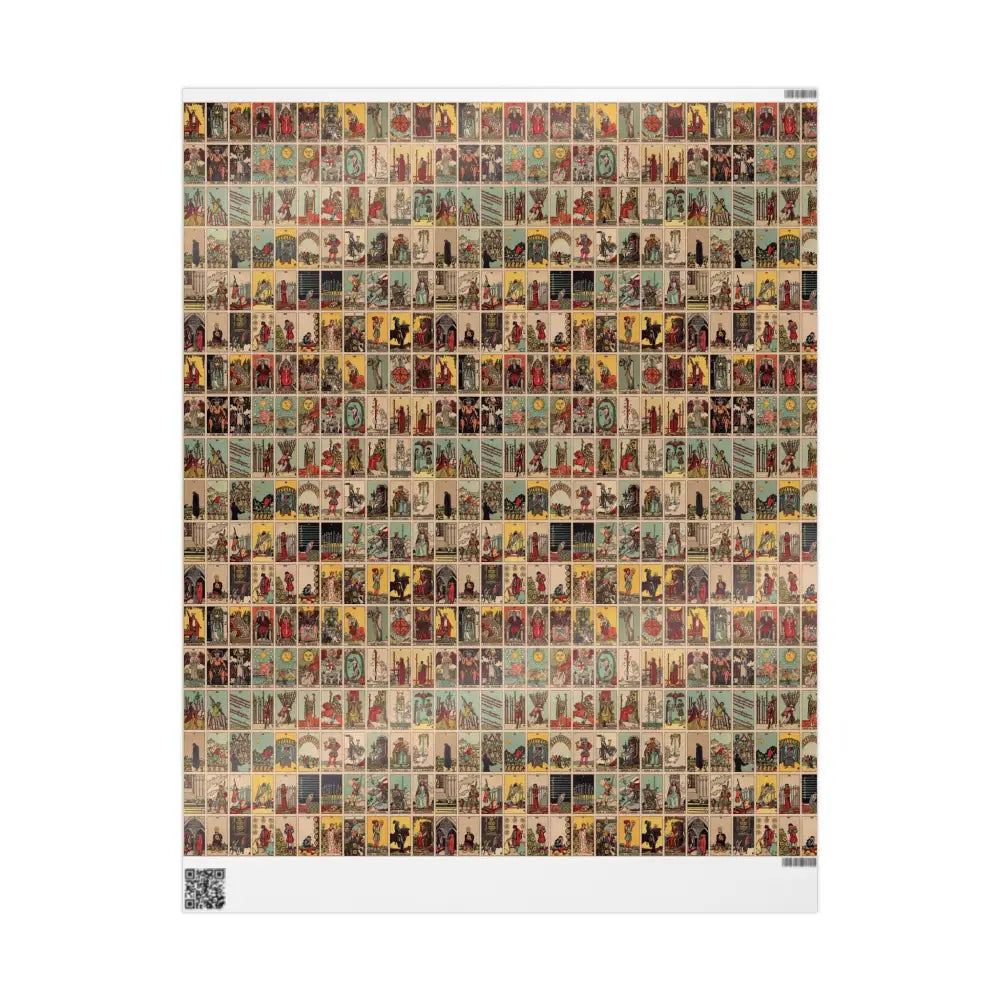 Tarot Wrapping Paper Rider Waite Gift Wrap Halloween Birthday Gifts Holiday Wrapping Eco-Friendly Gift Wrap Paper Roll