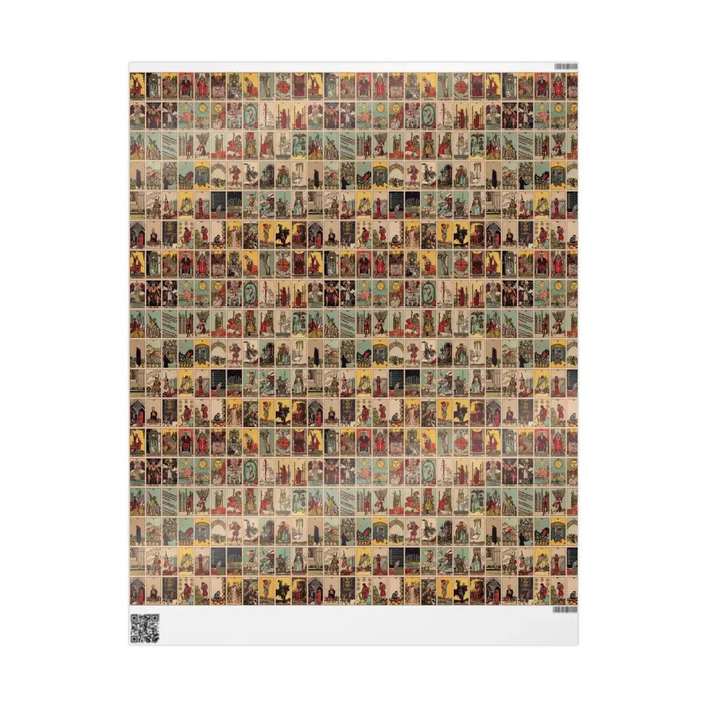 Tarot Wrapping Paper Rider Waite Gift Wrap Halloween Birthday Gifts Holiday Wrapping Eco-Friendly Gift Wrap Paper Roll